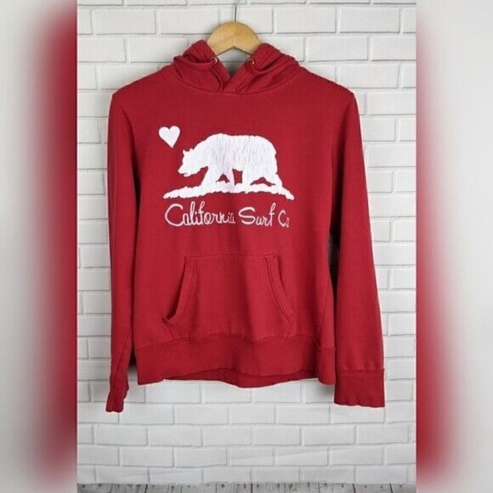 Cali Love Heritage Pacific Merchants Red Hoodie Sweater Women's Large